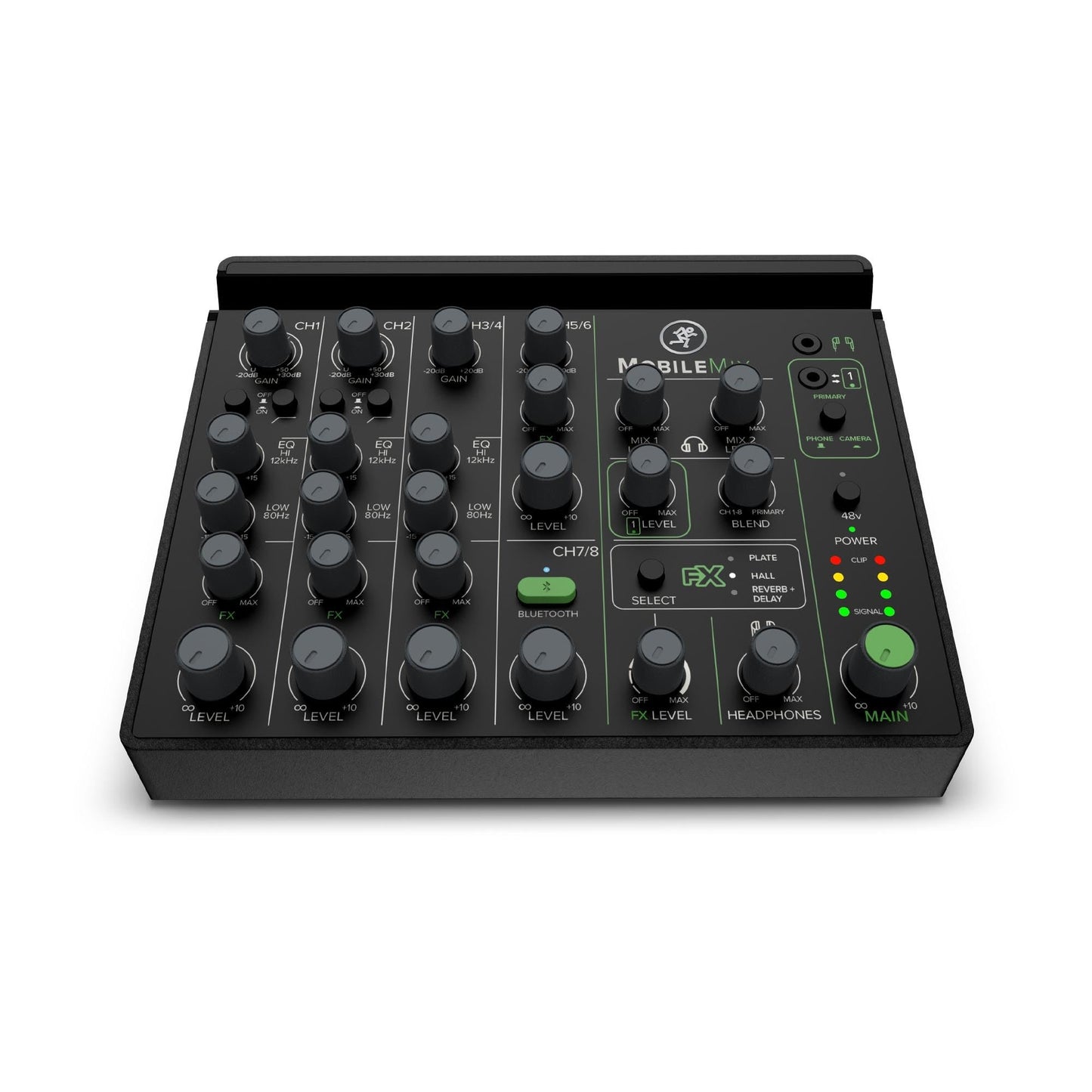 Mackie MobileMix 8-Channel USB-Powerable Mixer for Streaming and Recording with Smartphones and DSLR Cameras, Live Streaming with Instruments, Microphones, Bluetooth