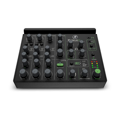 Mackie MobileMix 8-Channel USB-Powerable Mixer for Streaming and Recording with Smartphones and DSLR Cameras, Live Streaming with Instruments, Microphones, Bluetooth