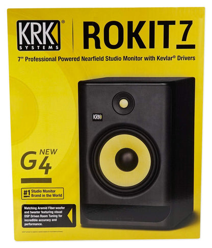 KRK ROKIT7G4 KRK 7" POWERED MONITOR,Black