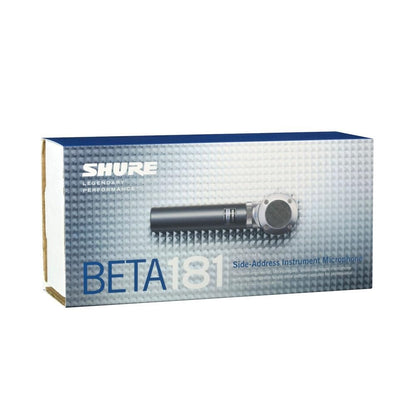 Shure BETA 181/BI Ultra-Compact Small-Diaphragm Side-Address Versatile Condenser Microphone for Instruments with Interchangeable Polar Pattern Capsule Options, 3-pin XLR Connector - Bidirectional