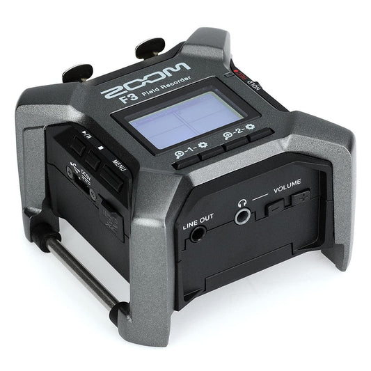 Zoom F3 Professional Field Recorder, 32-bit Float Recording, 2 Channel Recorder, Dual AD Converters, 2 Locking XLR/TRS Inputs, Battery Powered, Wireless Control