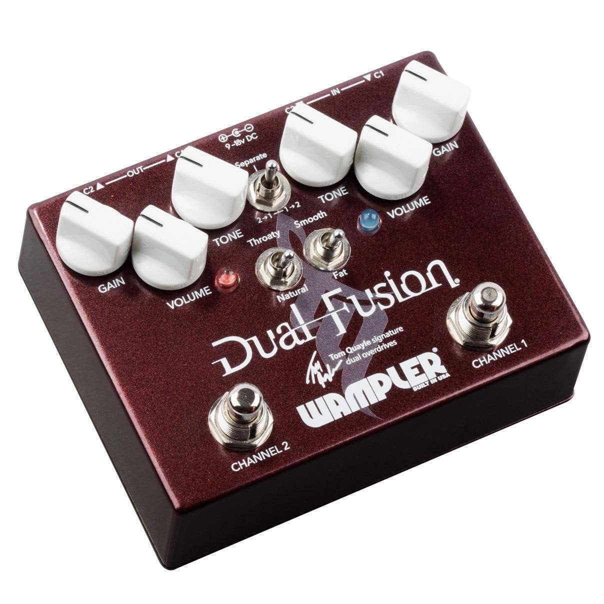 Wampler Dual Fusion V2 Tom Quayle Signature Dual Overdrive Guitar Effects Pedal