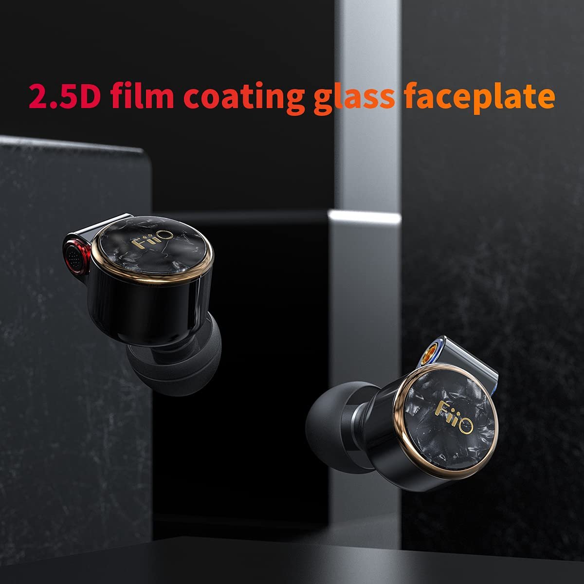 FiiO FD3 Earphones in-Ear Earbuds High Resolution 1DD Bass Heavy MMCX Connector (Black)