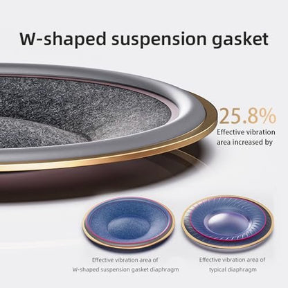 FiiO FT1 Closed-Back Over-Ear Nanowood Fiber Composite Diaphragm Wired Hi-Fi Headphones, Detachable Cable, American Black Walnut Wood Ear Cups for Home, Studio, Recording (Black)