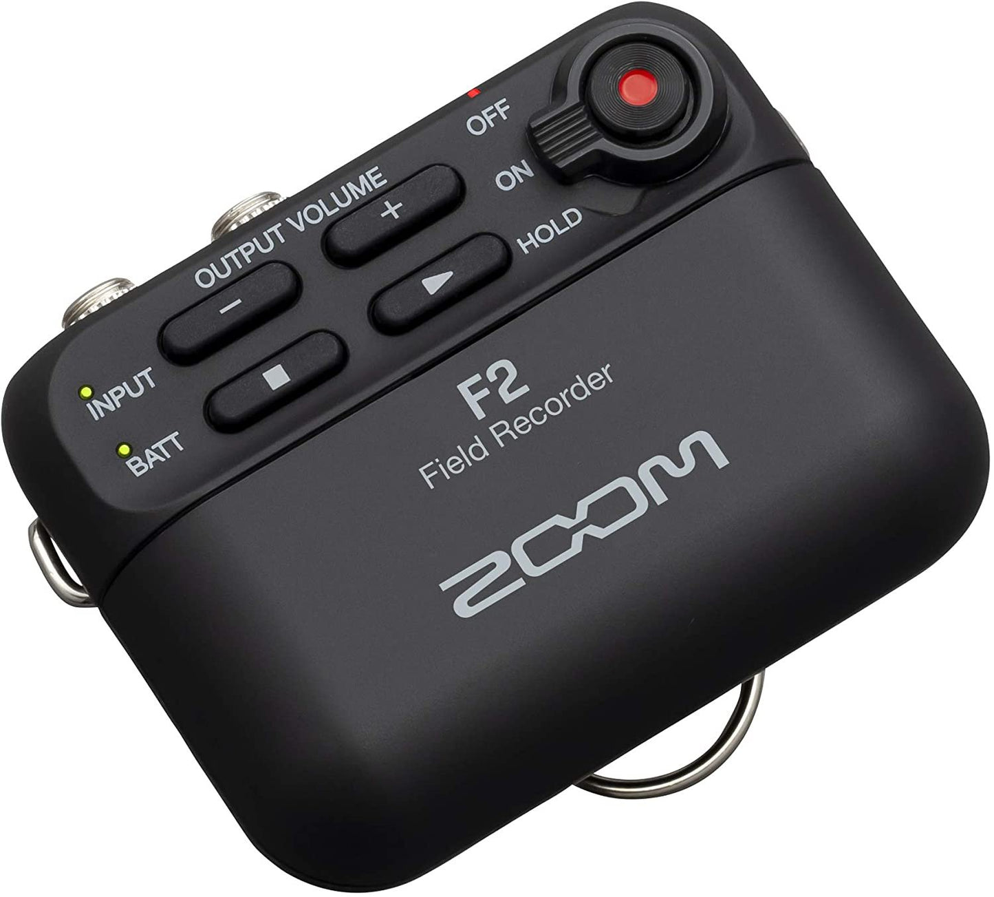 Zoom F2 Lavalier Body-Pack Compact Recorder, 32-Bit Float Recording, No Clipping, Audio for Video, Records to SD, and Battery Powered with Included Lavalier Microphone