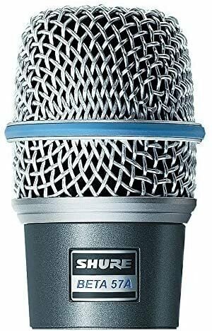 Shure BETA 57A Instrument Microphone & Pig Hog Black & White Woven Mic...