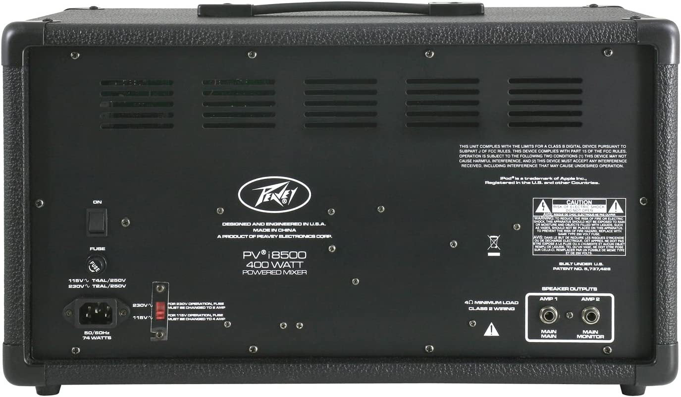 Peavey PVi 8500 8-Channel 400W Powered PA Head with Bluetooth and FX,