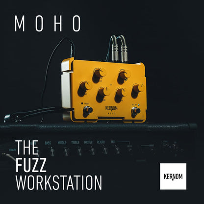 Kernom MOHO Fuzz Pedal – Morphing Analog with Octaver & Ring Mod – From Vintage to Big Muff Chaos – MIDI, Expression, 128 Presets – Ultimate Fuzz Workstation