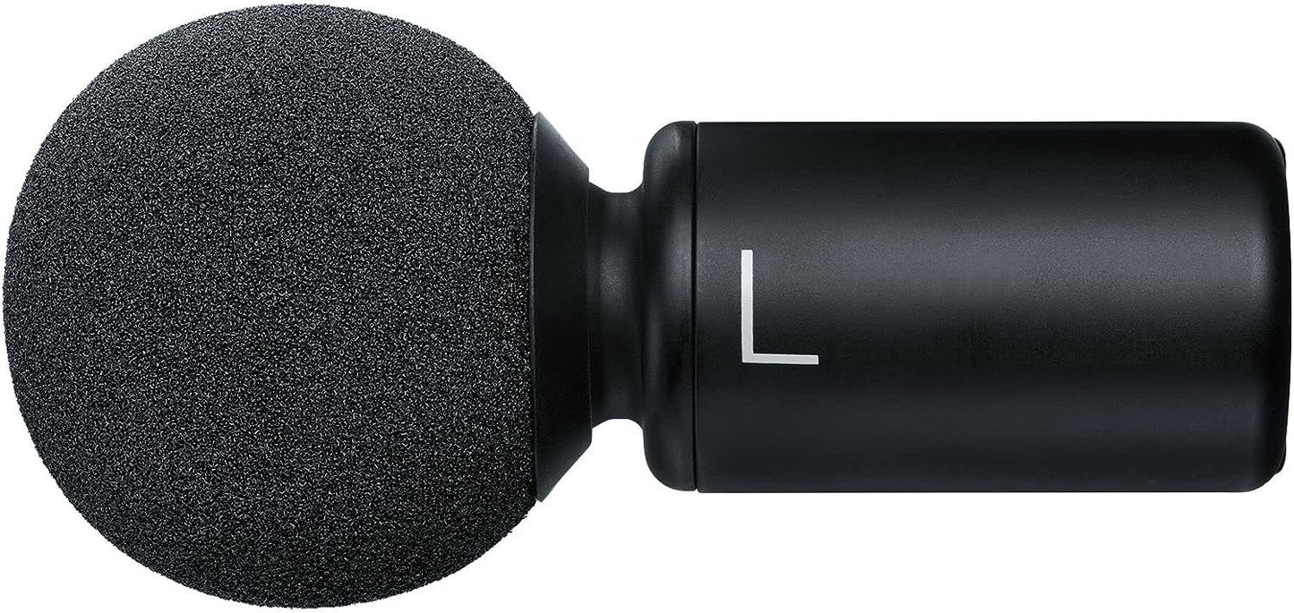 Shure MV88+ Video Kit - Digital Stereo Condenser Microphone for Apple and Android, with Manfrotto PIXI Tripod, Phone Clamp, Mount, iOS and USB-C Cables for Next-Level Compatibility and Connectivity