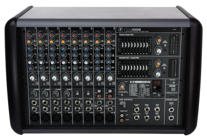 Mackie PPM1008 8-Channel, 1600-Watt Powered Desktop Mixer with Effects Black