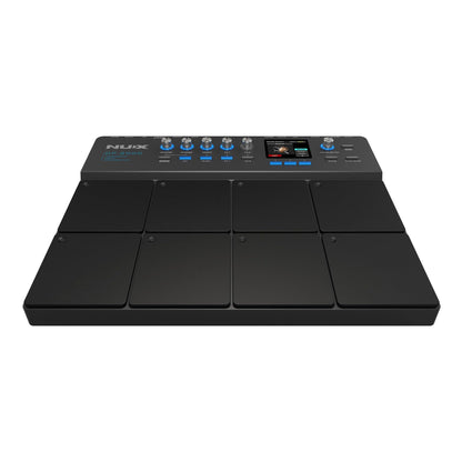 NUX DP-2000 8-Velocity Sensitive Independent Strike Percussion Pad with LED Lights, UI Interactive Interface, Six On-Board Effects, and Wavimport Function