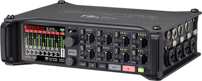 Zoom F8n Pro Professional Field Recorder/Mixer, Audio for Video, 32-bit/192 kHz Recording, 10 Channel Recorder, 8 XLR/TRS Inputs, Timecode, Ambisonics Mode, Battery Powered, Dual SD Card Slots