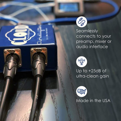 Cloud Microphones - Cloudlifter CL-2 Mic Activator - Ultra-Clean Microphone Preamp Gain - USA Made