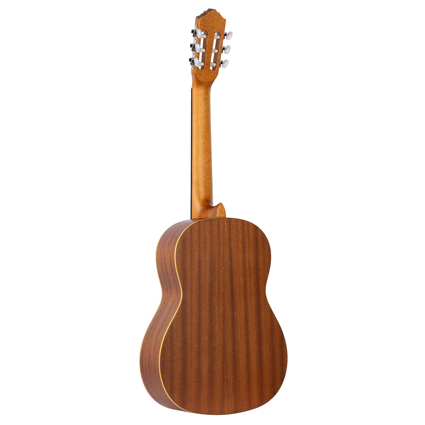 Ortega Guitars 6 String Family Series 3/4 Size Nylon Classical Guitar w/Bag, Right, Cedar Top-Natural-Satin, (R122-3/4)