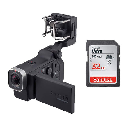 Zoom Q8 HD Video Camera + Four-Track Audio Recorder & 32GB SD Card