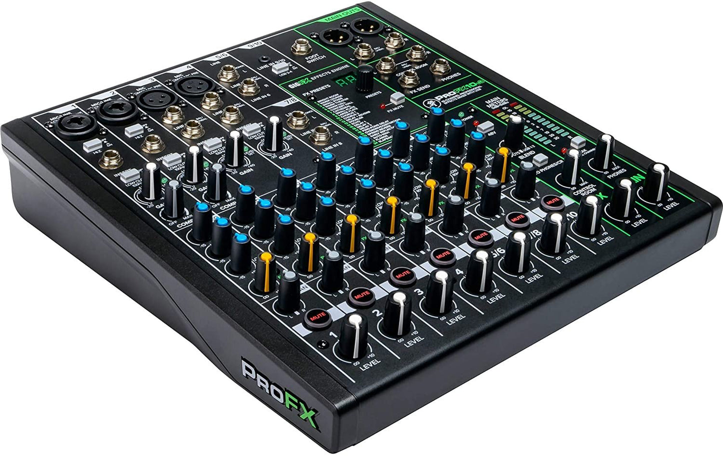 Mackie ProFXv3 Series, 12-Channel Professional Effects Mixer with USB, Onyx Mic Preamps and GigFX effects engine - Unpowered (ProFX12v3)