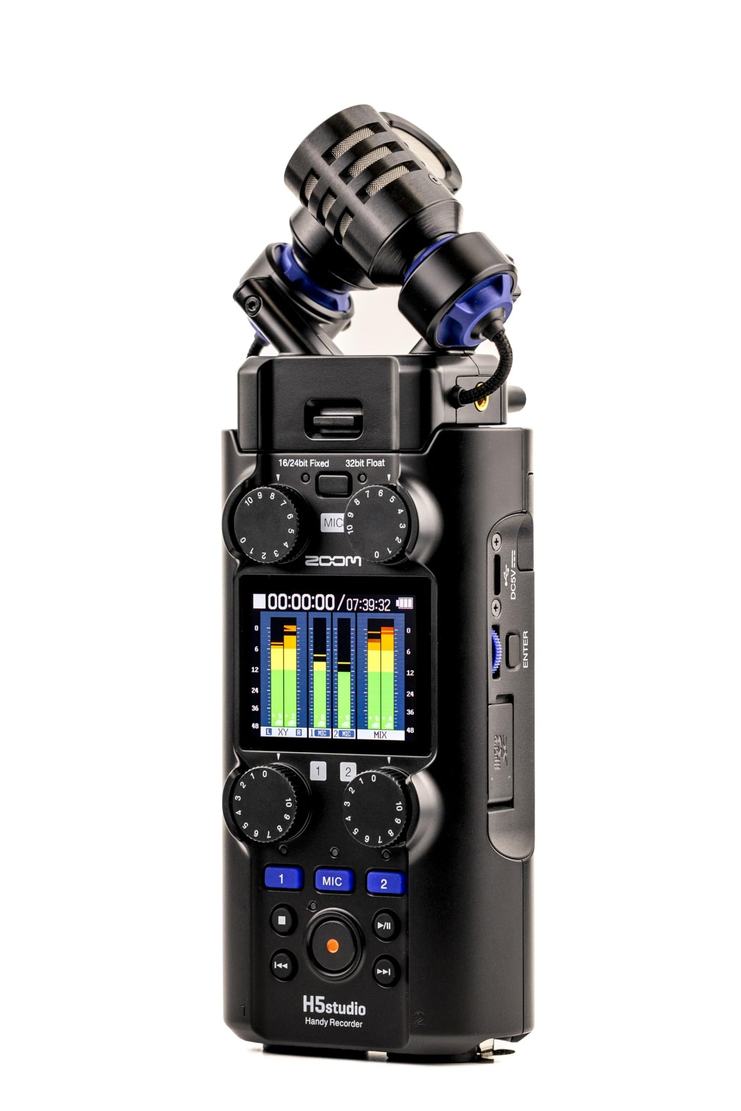 Zoom H5studio Handy Recorder with 32-Bit Float, Gain Knobs, 6-Track Recording, Large 19.4mm Microphone, F-Series Preamps, USB Audio Interface, Advanced Limiters, for Filmmakers, Musicians & Creators