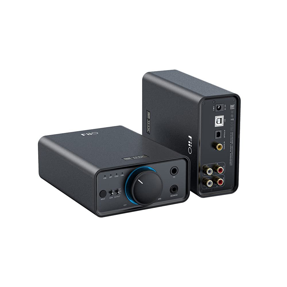 FiiO K7 Full Balanced HiFi DAC Headphone Amplifier AK4493S*2, XMOS XU208 PCM384kHz DSD256,USB/Optical/Coaxial/RCA Inputs, 6.35mm/4.4mm Output