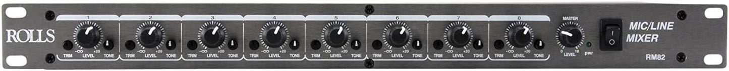 Rolls RM82 8 Channel Mic/Line Mixer