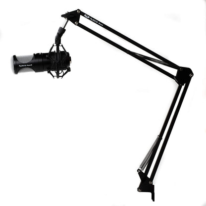 CAD PM1300 PodMaster™ SuperD usb Professional Broadcast / Podcasting Microphone with SuperD VOG Dynamic Capsule, supplied with Broadcast Boom Mic Stand, Black
