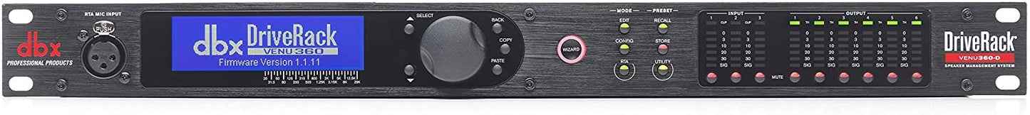 dbx DriveRack 260 2x6 I/O Loudspeaker Management System (Crossover, Graphic EQ, Parametric EQ, Auto-EQ, and Limiter)