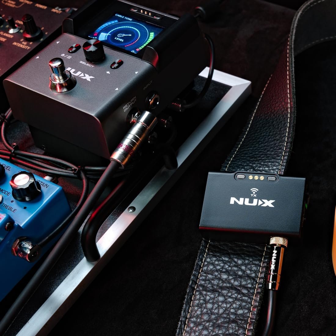 NUX B-8 Wireless System for Guitar, Bass, Various Instruments with Electronic Pickups. Wireless Solution for Gigging, Home Playing