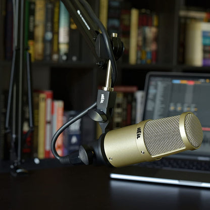 Heil’s PL 2T Fully Articulating, Professional-Quality Microphone Boom Arm for Video Podcasting, Broadcasting, Voiceover, At-Home, In-Studio Applications