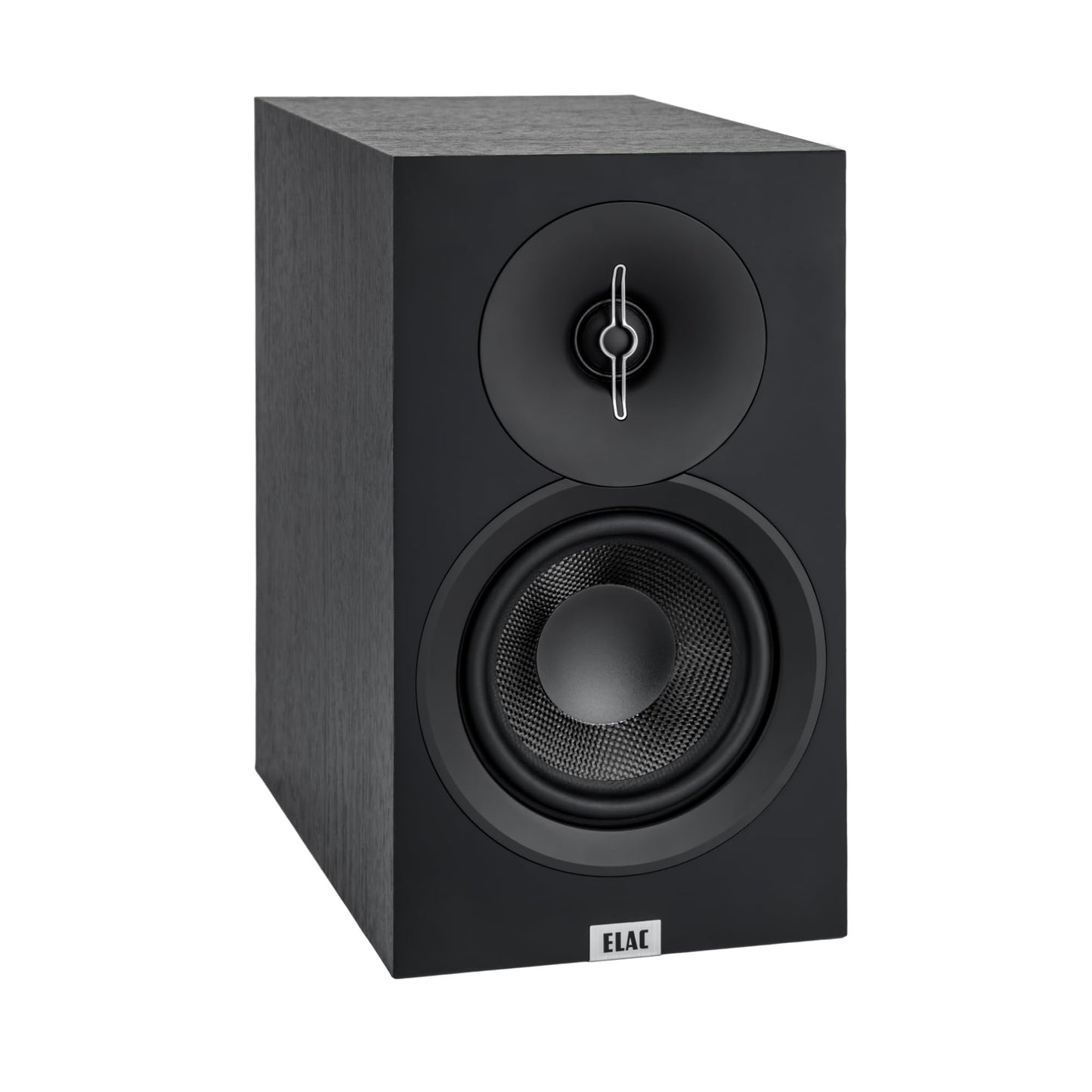 ELAC Debut 3.0 DB63-BK Bookshelf Speakers, Black Ash (Pair) - 1” Aluminum Dome Tweeter & 6.5” Aramid Fiber Woofer - 2-Way Bass Reflex - 42Hz to 38KHz Response