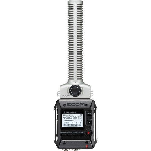 Zoom F1-SP Field Recorder + Shotgun Mic Pack + Lavalier Lapel Mic clip + 32 GB sd card +windbuster