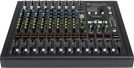 Mackie Onyx Series, 12-Channel Premium Analog Mixer with Multi-Track USB (Onyx12)