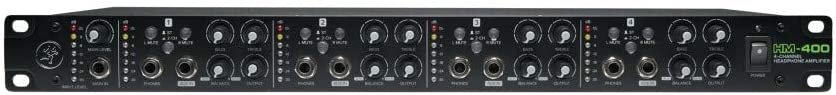 Mackie HM Series, 4-Channel Headphone Amplifier Rackmount 4-ch x 12 Headphones (HM-400)