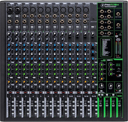 Mackie ProFXv3 Series, 12-Channel Professional Effects Mixer with USB, Onyx Mic Preamps and GigFX effects engine - Unpowered (ProFX12v3)