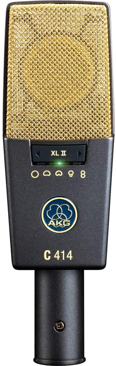 AKG Pro Audio C414 XLII Vocal Condenser Microphone, Multipattern, Black
