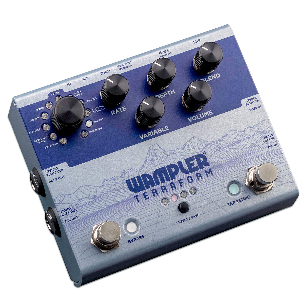 Wampler Terraform Multi-Modulation Guitar Effects Pedal