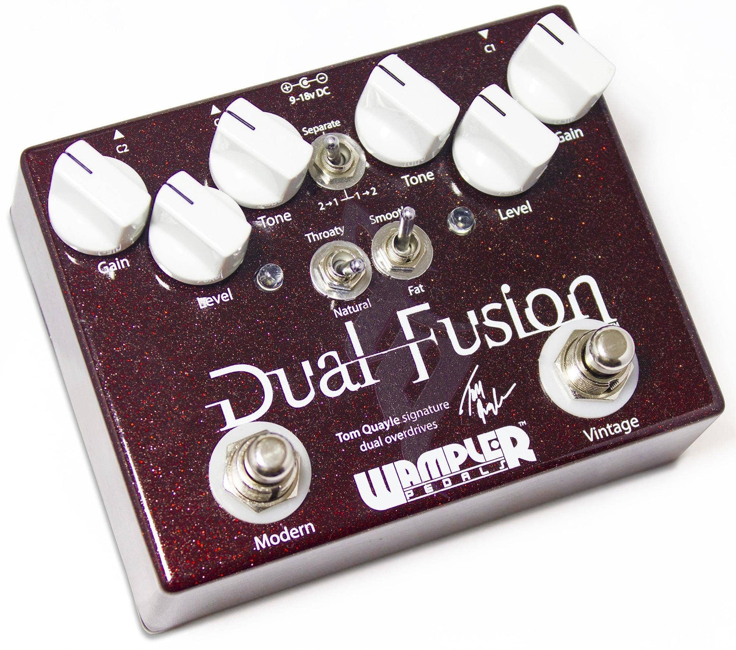 Wampler Dual Fusion V2 Tom Quayle Signature Dual Overdrive Guitar Effects Pedal