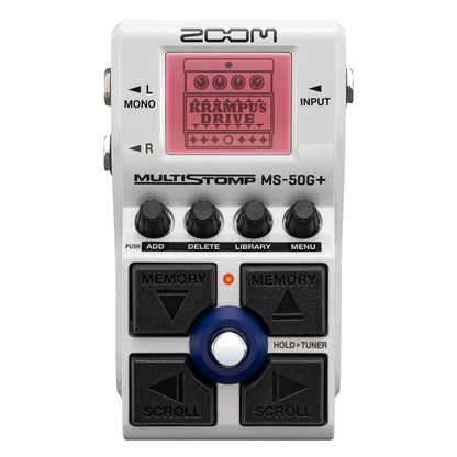 Zoom MS-50G+ MultiStomp Guitar Effects Pedal, Single Stompbox, 100 effects, Stereo Outputs, Tuner, Featuring Drives, Modulations, Delays, Reverbs, Compressors, and More