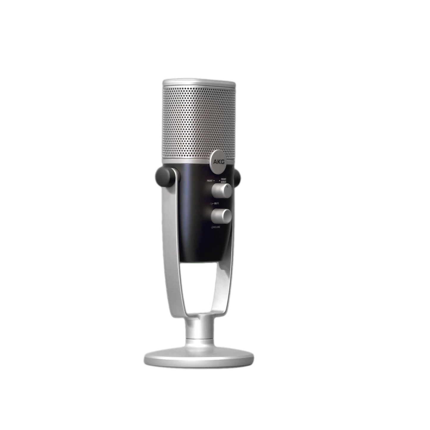 AKG Pro Audio Ara Professional USB-C Condenser Microphone, Dual Pattern Audio Capture Modes for Podcasting, Video Blogging, Gaming and Streaming, Blue & Silver