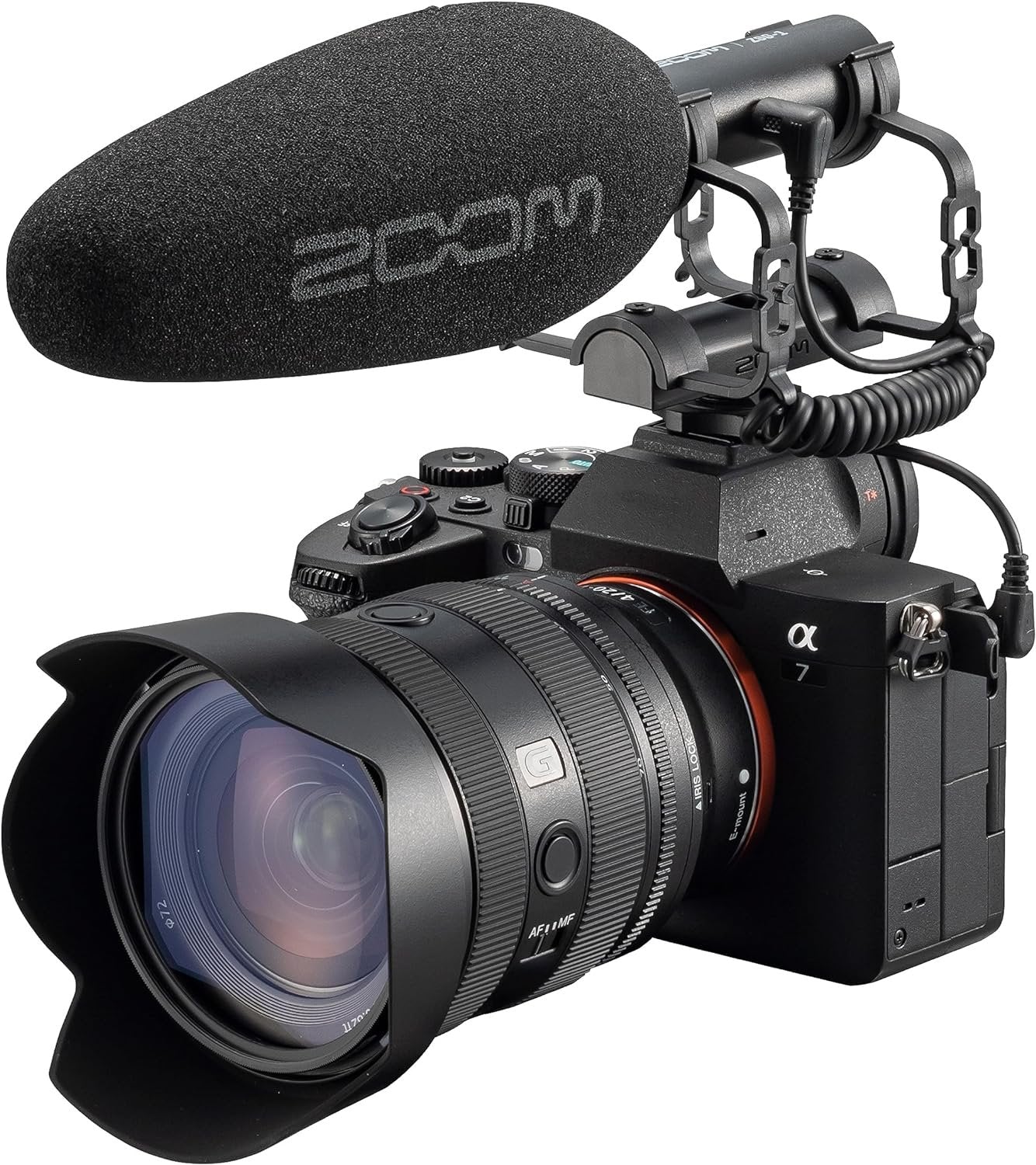 Zoom ZSG-1 Stereo On-Camera Microphone, for Capturing Dialogue and Sound Effects, Highly Directional, Shockmount, Lightweight, Use with Camera or Mobile Phone, for Content Creators