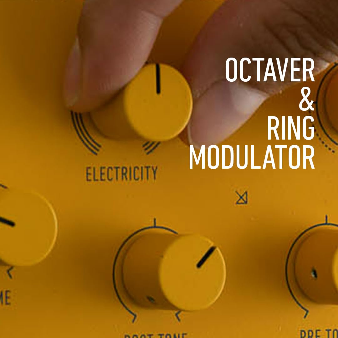 Kernom MOHO Fuzz Pedal – Morphing Analog with Octaver & Ring Mod – From Vintage to Big Muff Chaos – MIDI, Expression, 128 Presets – Ultimate Fuzz Workstation
