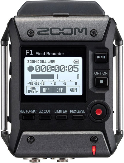 Zoom F1-LP Lavalier Body-Pack Recorder, Audio for Video Recorder, Records to SD Card, Battery Powered, Includes Lavalier Microphone