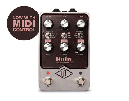 Universal Audio UAFX Ruby '63 Top Boost Amplifier