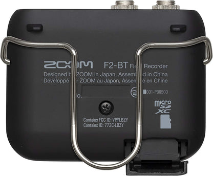 Zoom F2-BT Lavalier Recorder with Bluetooth, 32-Bit Float Recording, Audio for Video, Wireless Timecode Synchronization, Records to SD, and Battery Powered with Included Lavalier Microphone