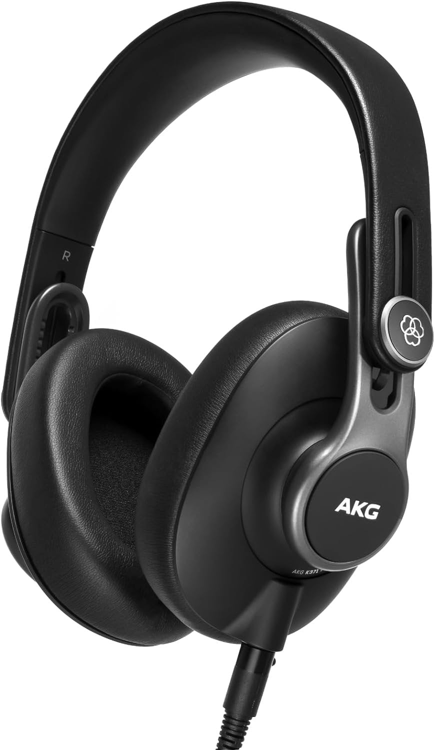 AKG Pro Audio K371 Over-Ear, Closed-Back, Foldable Studio Headphones, Black