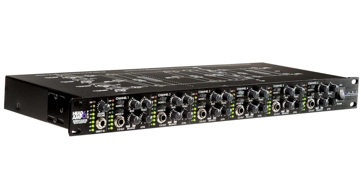 ART HeadAmp6 Pro 6 Channel Professional Headphone Amplifier With EQ