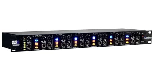 Art HeadAmp6 Rackmount 6-Channel Stereo Headphone Amplifier