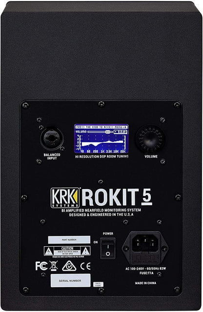 KRK RP8 Rokit 8 G4 Professional Bi-Amp 8" Powered Studio Monitor, Black (RP8G4)
