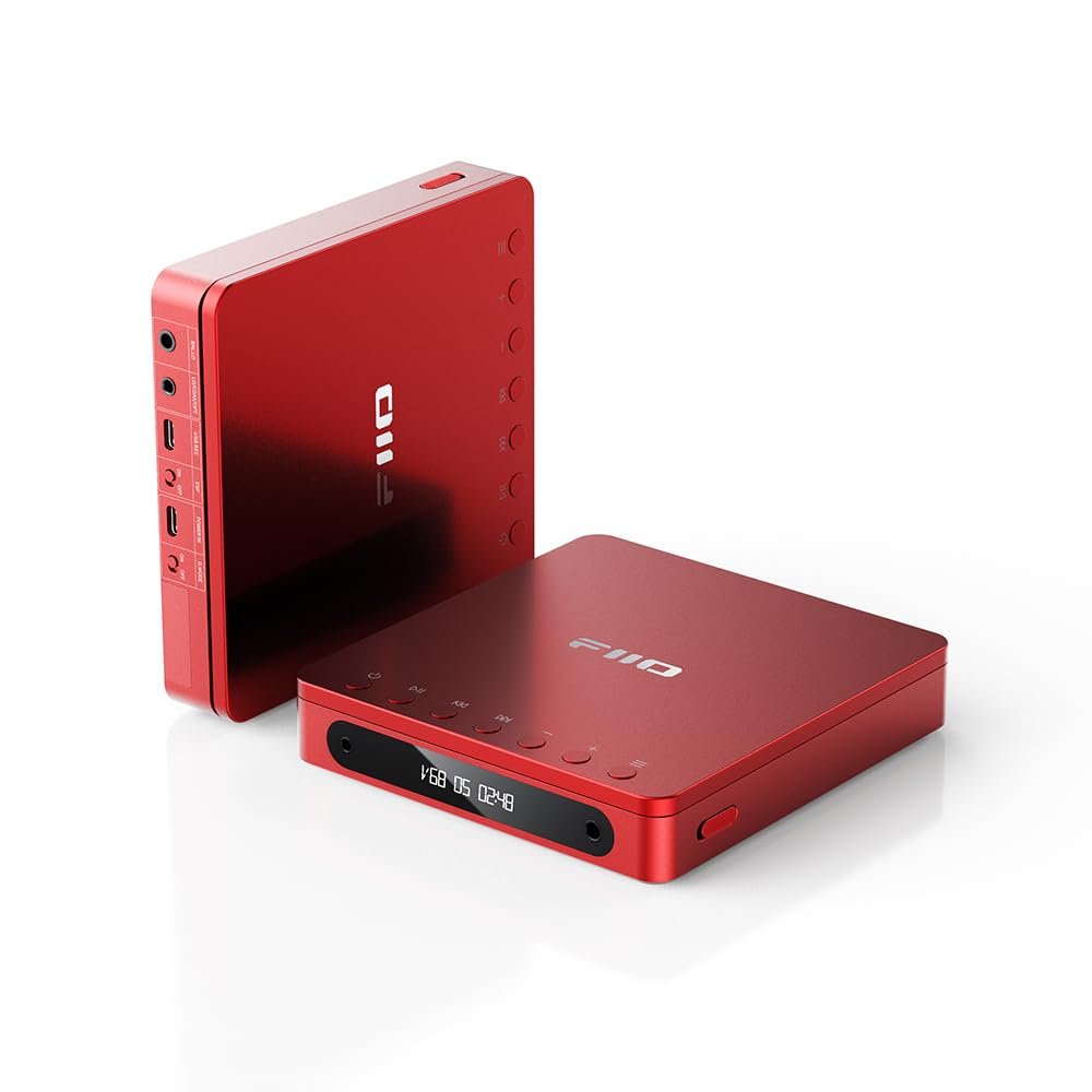 FiiO DM13 Multifunctional Portable Stereo CD Player with Long-Lasting Battery, Supports USB Ripping, Optical/coaxial/3.5mm/4.4mm outputs