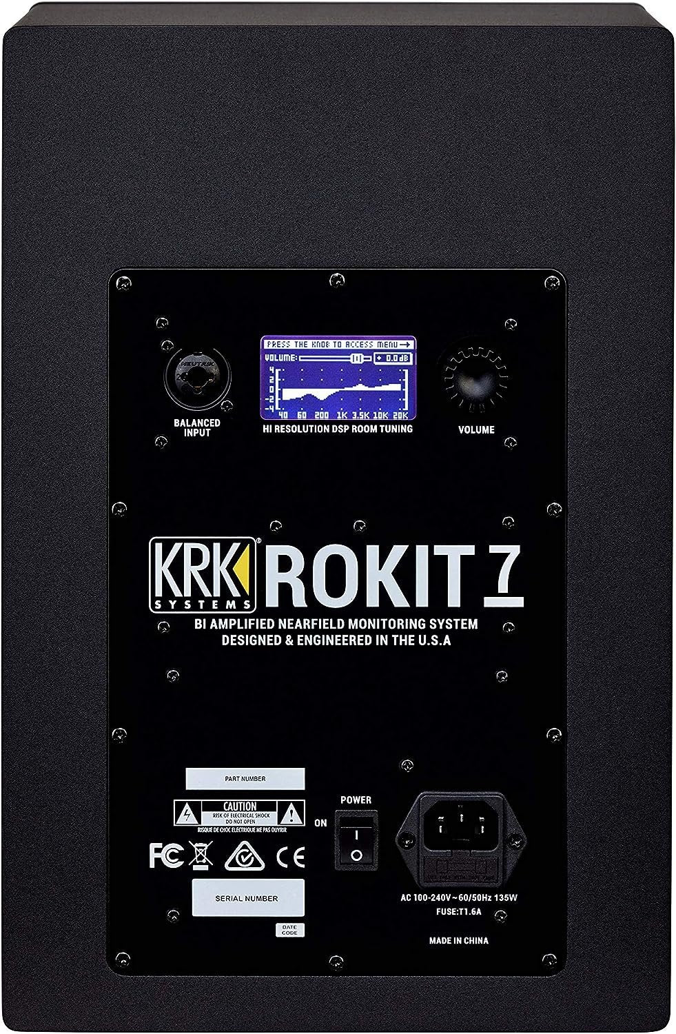 KRK RP8 Rokit 8 G4 Professional Bi-Amp 8" Powered Studio Monitor, Black (RP8G4)