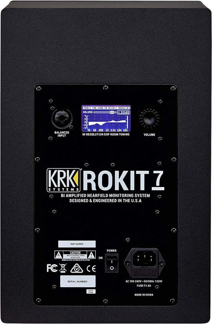 KRK RP8 Rokit 8 G4 Professional Bi-Amp 8" Powered Studio Monitor, Black (RP8G4)