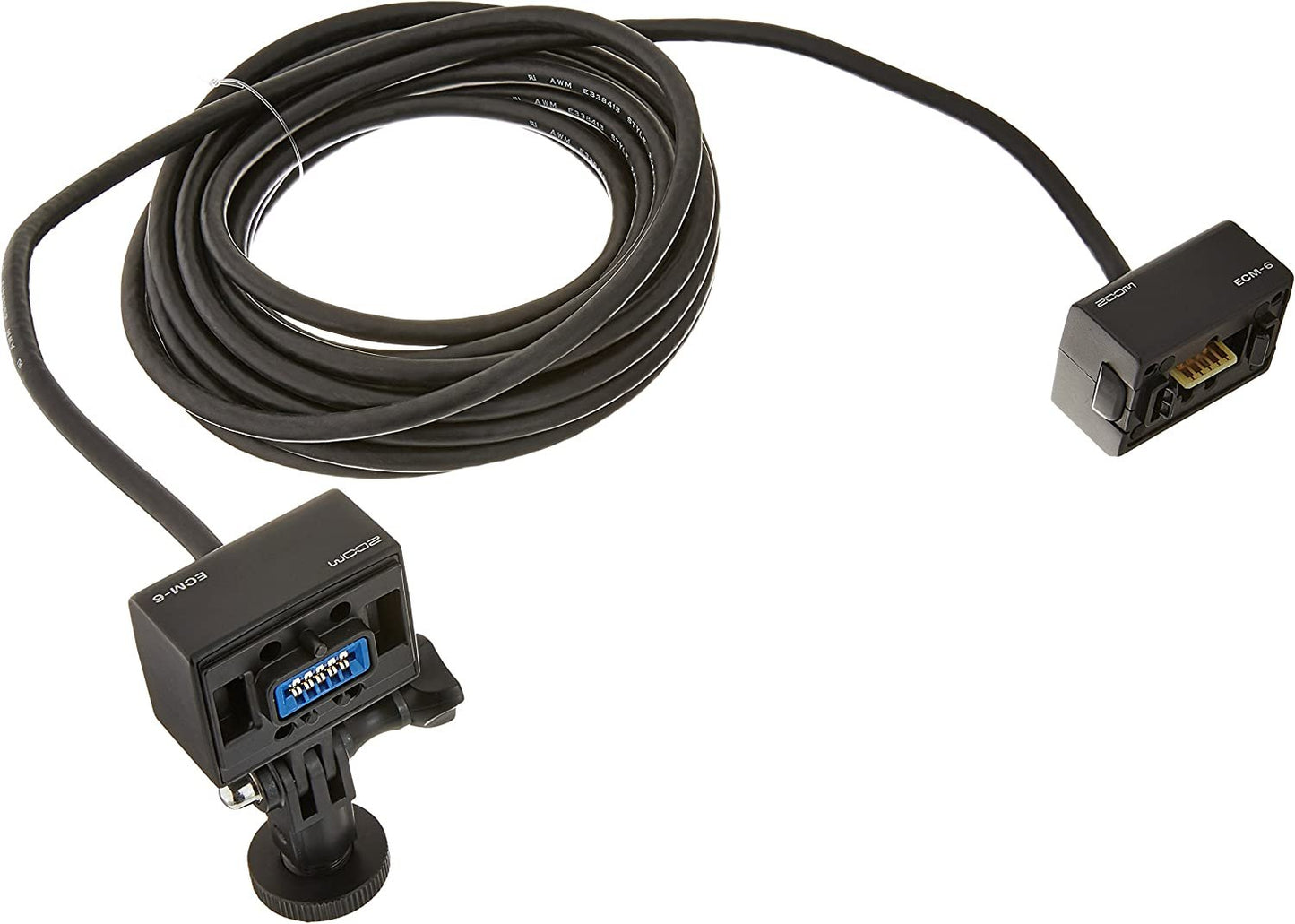 Zoom ECM-6 Extension Cable for Zoom Interchangeable Input Capsules, 6 Meters, works with H5, H6, Q8, U-44, F1, F4, F8n, and F8